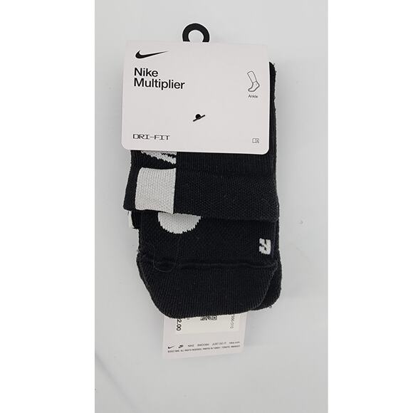 New NWT Nike Multiplier Running Ankle Socks 2-Pack Women's 6-10 Men's 6-8 - Picture 6 of 7
